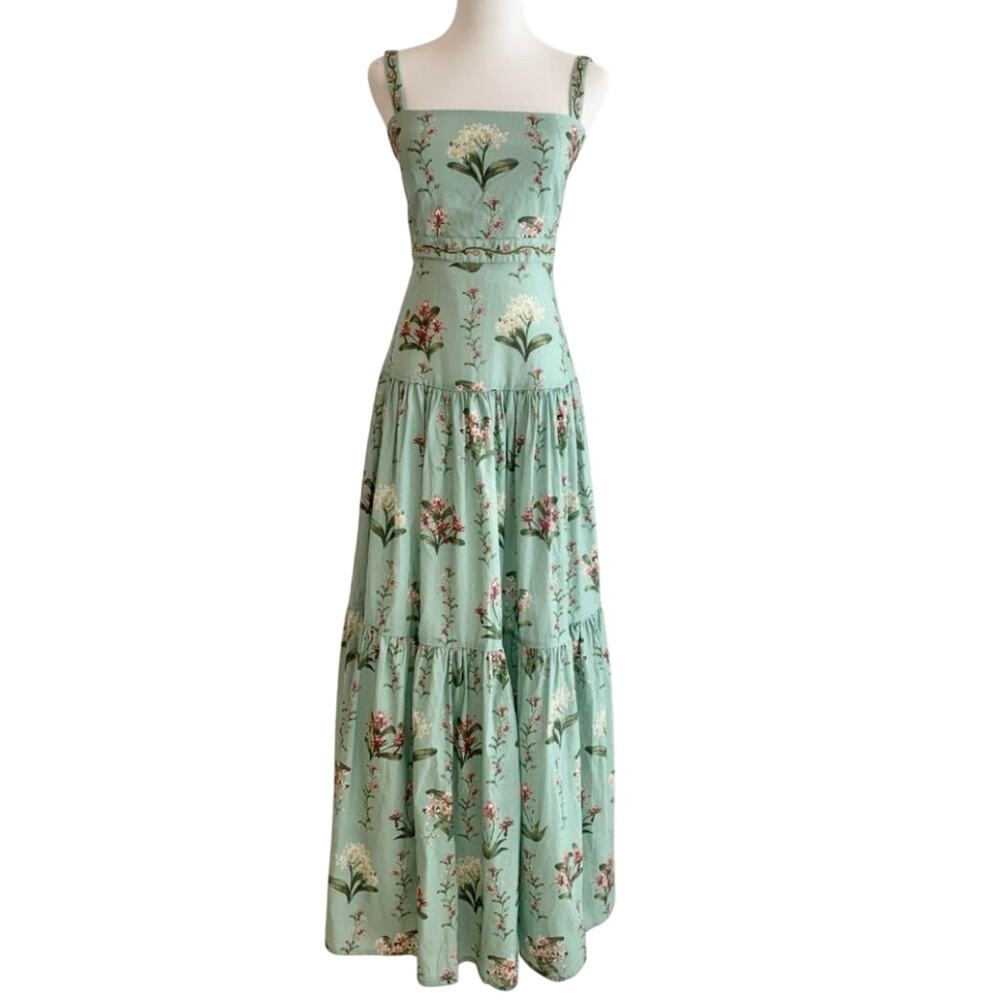 Agua by Agua Bendita Lima Orquidea Maxi Dress Large - Picture 5 of 9